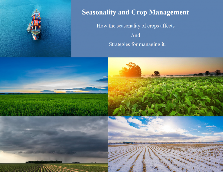 Seasonality and Crop Management